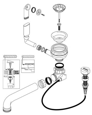 BLANCO Ablaufgarnitur